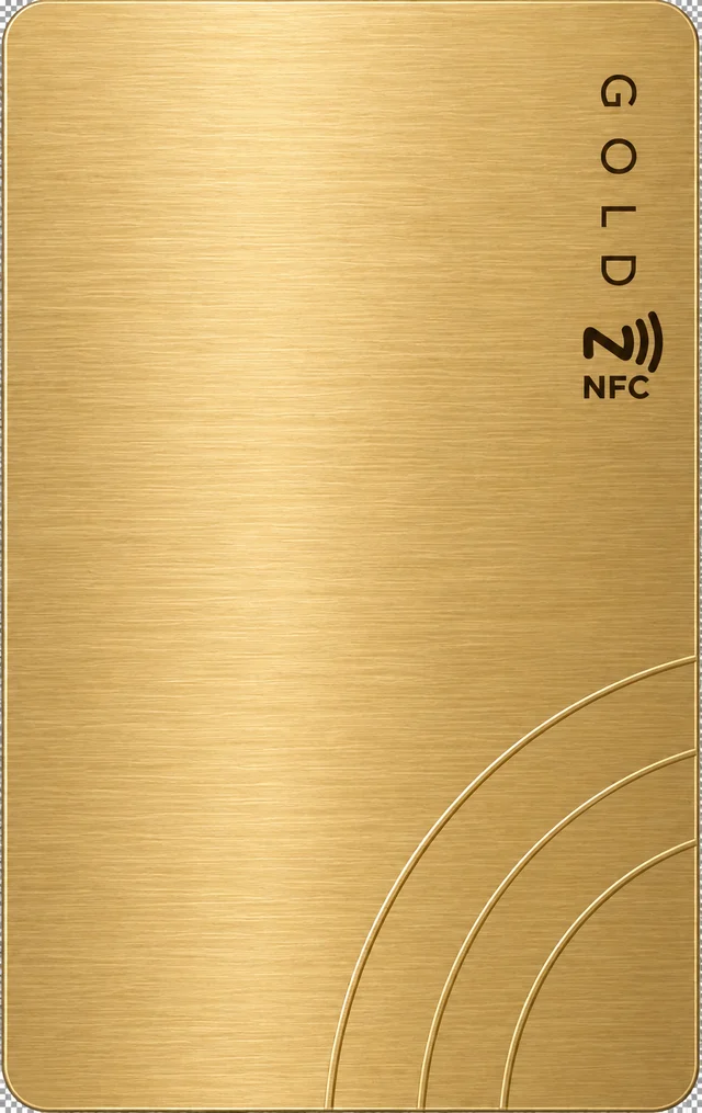 GOLD NFC kart ön yüzü