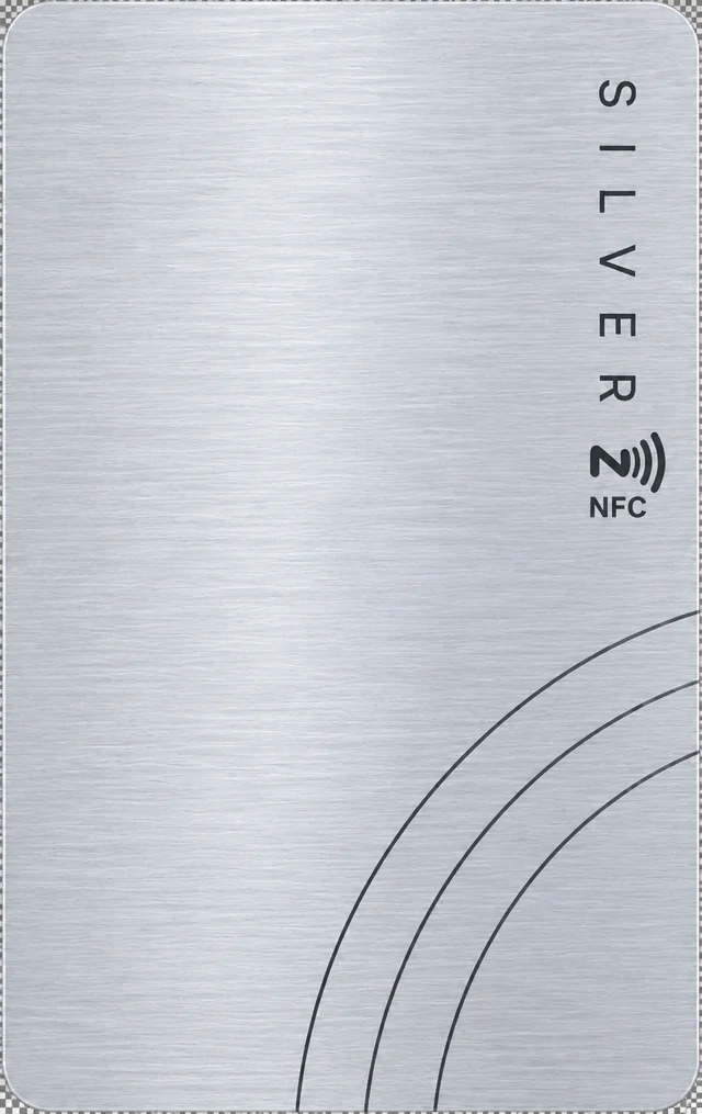 SILVER NFC kart ön yüzü