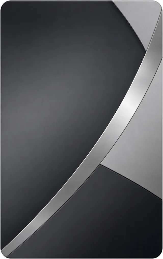 Silver fiziksel NFC kart ön yüz tasarımı